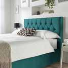 CL Boutique Velvet Kingsize Ottoman Bedframe Emerald - British product