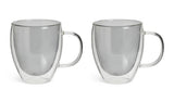 Argos Habitat Double Walled Grey Coffee Mugs Set of 2 270ml- Buy online at McGrocer