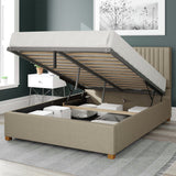 Aspire ottoman bedframe in Natural kingsize - British product