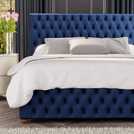 LLB Ottoman Bedframe Navy Kingsize, UK version