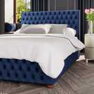 LLB Ottoman Bedframe Navy Kingsize, UK version