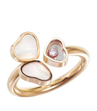 Chopard Happy Hearts rose gold diamond ring, imported from the UK