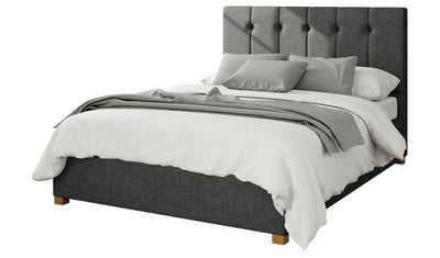 Argos Aspire Hepburn Twill Kingsize Ottoman Storage Bedframe - Charcoal- Buy online at McGrocer