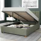Aspire Hepburn Velvet Kingsize Ottoman Bedframe in Duck Egg - British product