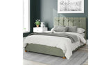 Aspire Hepburn Velvet Double Ottoman Bedframe - Duck Egg Upholstered Bed