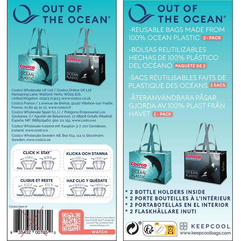 Keep Cool reusable shopping bags 2 pack - British product