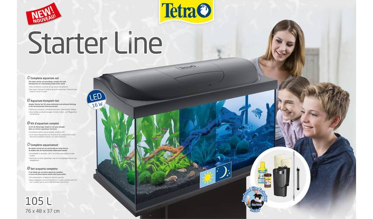 Tetra 105L LED fish tank starter kit - British product