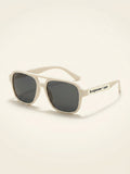 Prada polarized square men's sunglasses black grey (British brand)