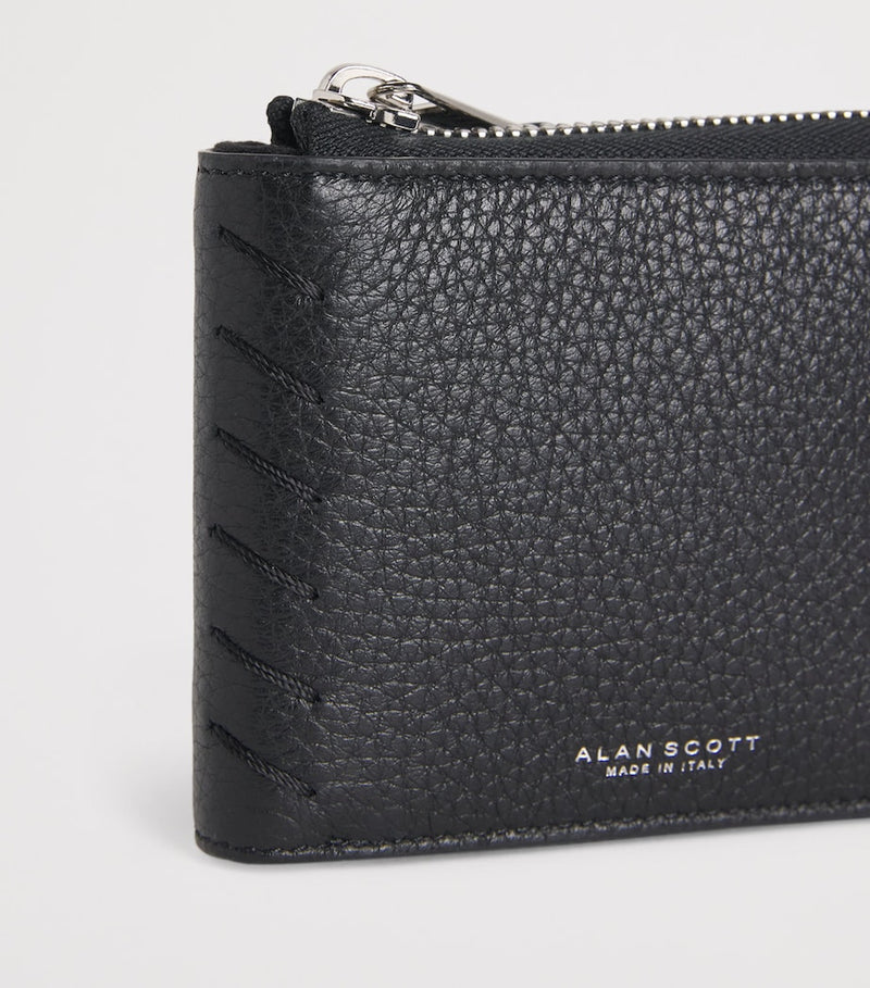 Alan Scott deerskin wallet with cashmere lining, UK version