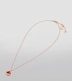 Bvlgari Divas' Dream rose gold necklace with diamonds and carnelian - British product