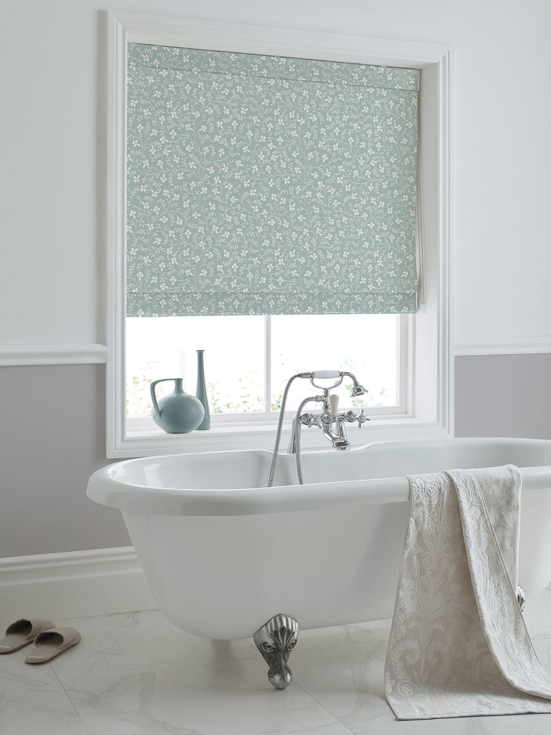 Laura Ashley Campion roman blind duck egg 100% cotton (British brand)