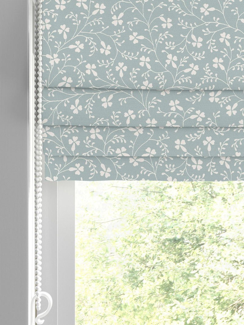 Laura Ashley Campion roman blind duck egg 100% cotton (British brand)