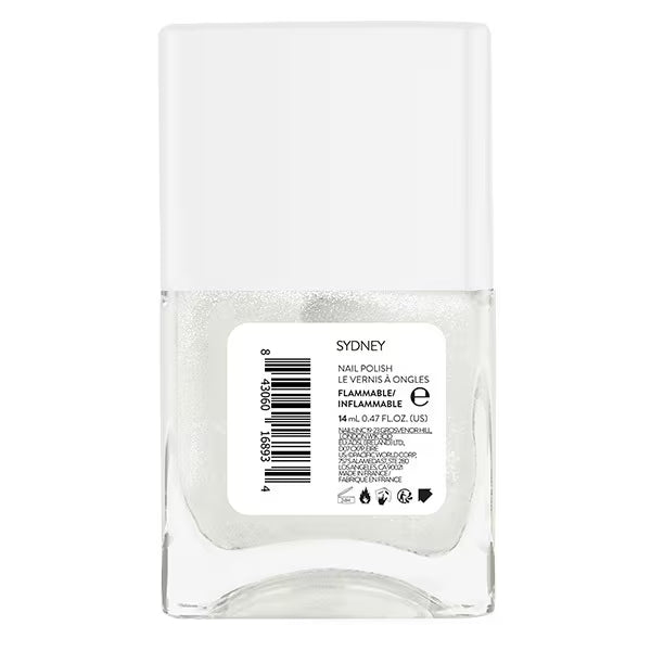 Nails.INC It's Topless Sydney White Shimmer Polish 14ml (British brand)