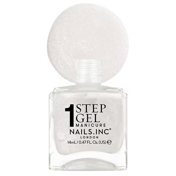 Nails.INC It's Topless Sydney White Shimmer Polish 14ml (British brand)