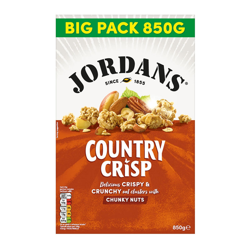Jordans Country Crisp Chunky Nuts cereal 2 x 850g, UK version
