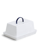 Feldspar fine bone china cobalt butter dish, UK version