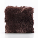 Bowron double sided sheepskin cushion 35cm brown (British brand)