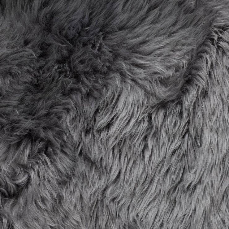 Bowron double-sided sheepskin cushion Dover Grey 35x35cm, UK version