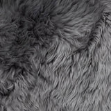 Bowron double-sided sheepskin cushion Dover Grey 35x35cm, UK version