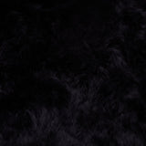 Coussin Bowron noir en peau de mouton 35x35cm, version UK