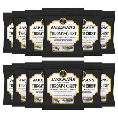 Costco UK Jakemans Hals & Bryst Halspastiller Mentol 12 x 73g- Kjøp online hos McGrocer
