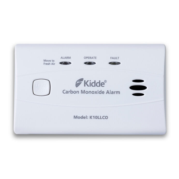 Kidde carbon monoxide alarm with 10 year battery, imported from the UK