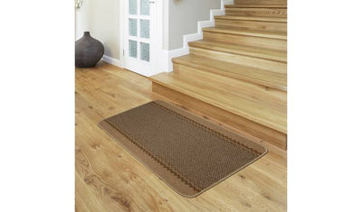 Argos Kilkis Textured Brown Cut Pile Rug 67x100cm- Buy online at McGrocer
