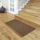 Kilkis textured brown cut pile rug 67x100cm, UK version