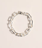 The Ouze sterling silver petite bulk bracelet - British product