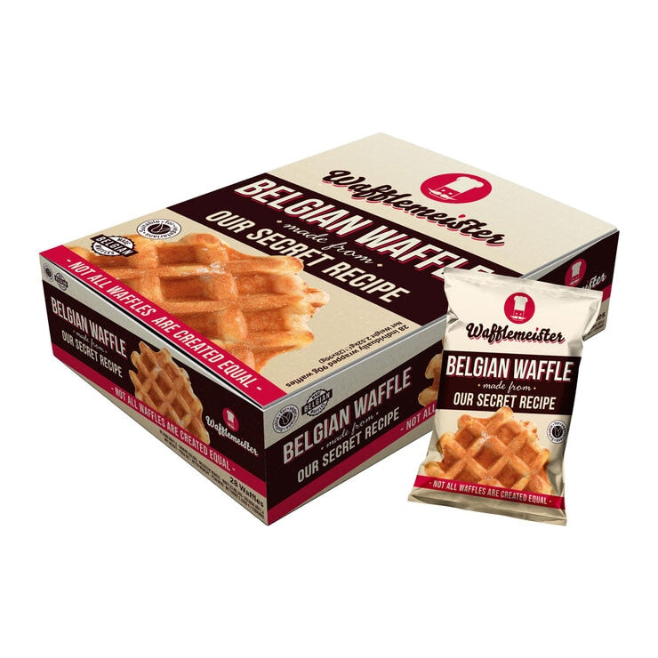 Wafflemeister Belgian sugar waffles 28 x 90g (British brand)