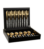 Cutipol Goa Gold-Plated 24-Piece Cutlery Set - British product