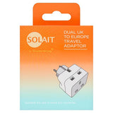Solait UK to EU Dual Travel Power Adaptor