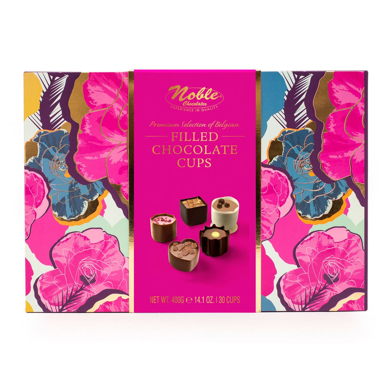 Noble Belgian chocolate cups gift box 400g, imported from the UK