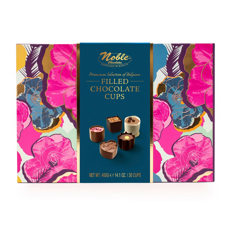 Noble Belgian chocolate cups gift box 400g, imported from the UK