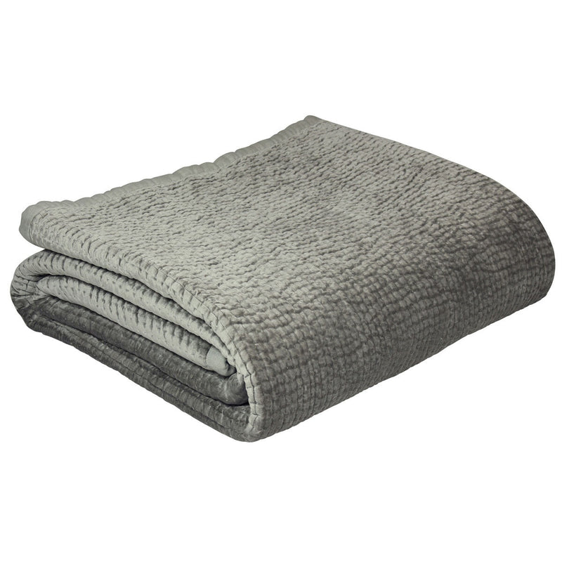 Paoletti Brooklands silver quilted king bedspread 240x250 cm (British brand)