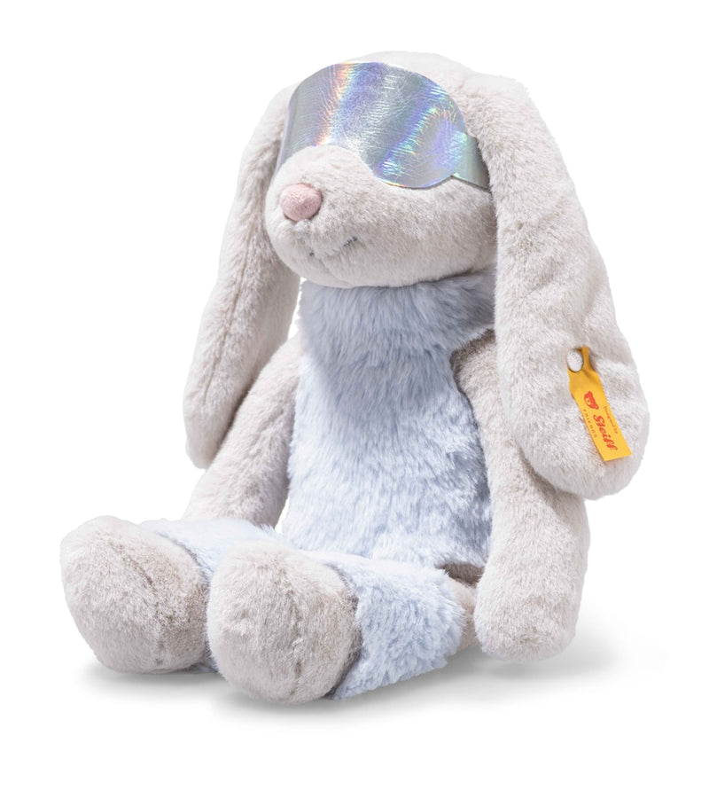Steiff Hoppie Rabbit plush toy in ski outfit 30cm, imported from the UK