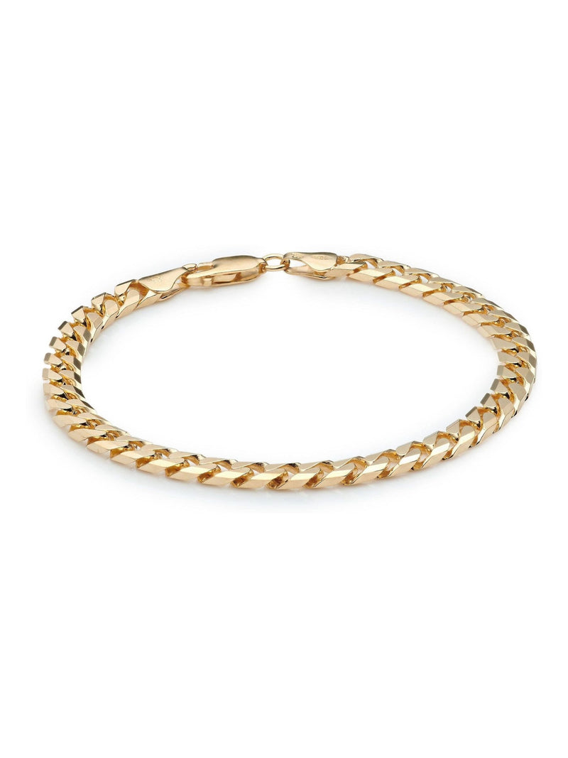 Beaverbrooks gold-plated men's curb bracelet 20cm - British product