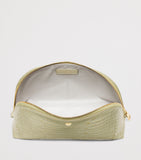Aspinal of London croc-embossed leather classic wash bag - British product