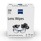 Zeiss lens cleaning wipes 250 wipes (British brand)