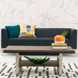 Bentley Designs Tivoli dark oak coffee table brushed nickel frame, UK version
