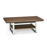 Bentley Designs Tivoli dark oak coffee table brushed nickel frame, UK version