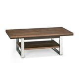 Bentley Designs Tivoli dark oak coffee table brushed nickel frame, UK version