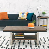 Bentley Designs Tivoli dark oak coffee table brushed nickel frame, UK version