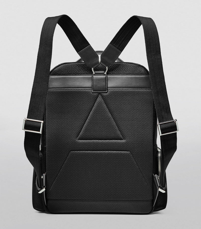 Aspinal London Pebble Leather Reporter Backpack, imported from the UK