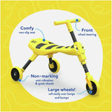 Scuttlebug Bumble ride-on yellow and black - British product