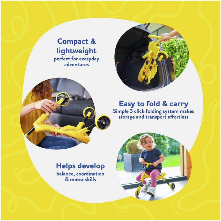 Scuttlebug Bumble ride-on yellow and black - British product