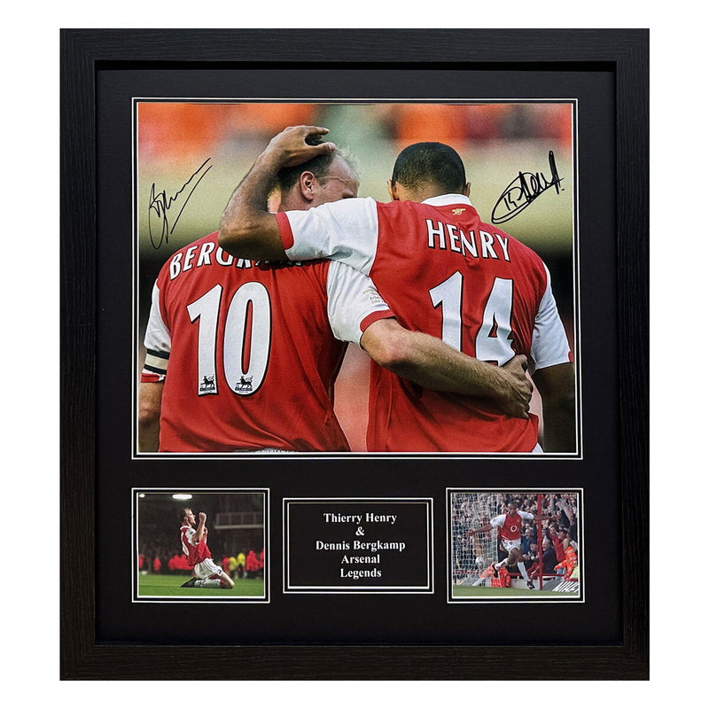 Allstarsignings signed Henry Bergkamp framed photograph 64.5x69.5cm - British product
