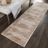 Nourison Blended Beige Runner Rug 66x236cm, imported from the UK