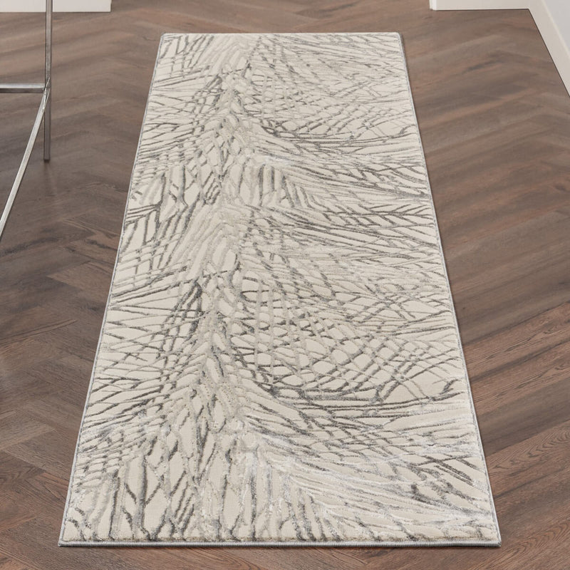 Nourison Ivory Grey runner rug 66 x 236 cm, imported from the UK