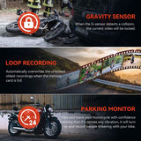 Rexing MTC1 Dual Camera Motorcycle Dash Cam, imported from the UK